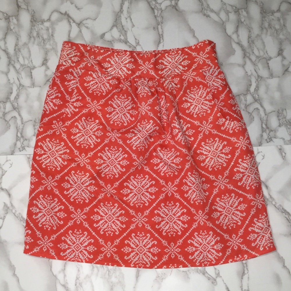 Paraella Orange Skirt Sz Large